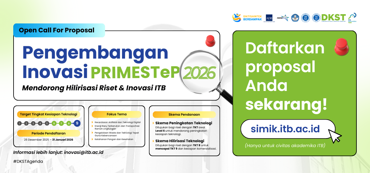 Open Call For Proposal Pengembangan Inovasi PRIMESTeP 2026