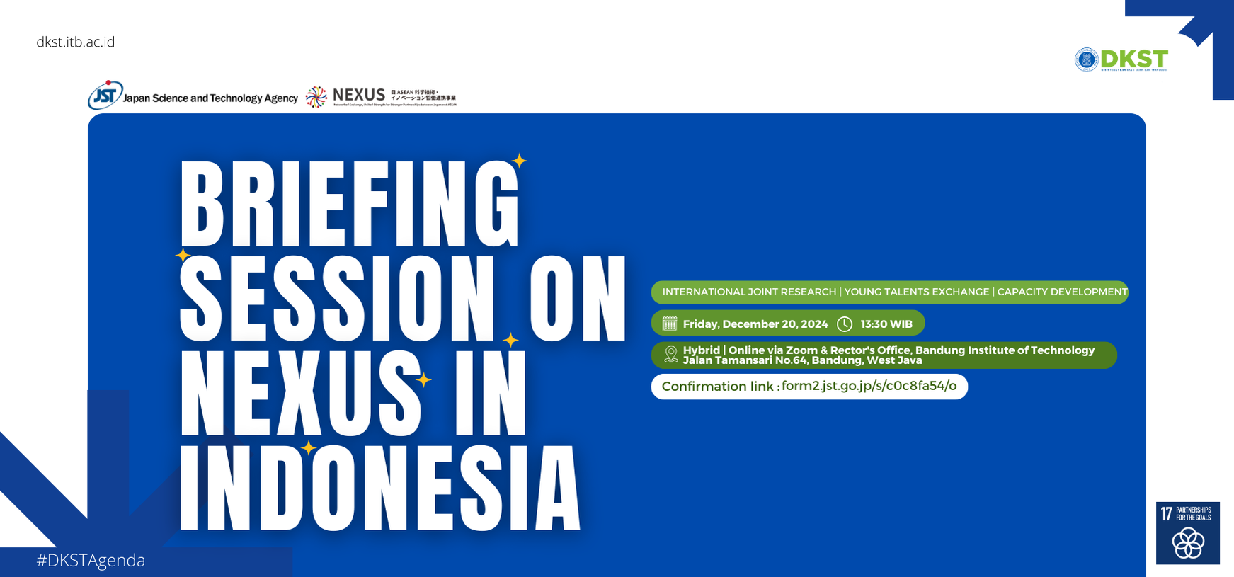 Briefing Session Program NEXUS-Japan Science and Technology Agency