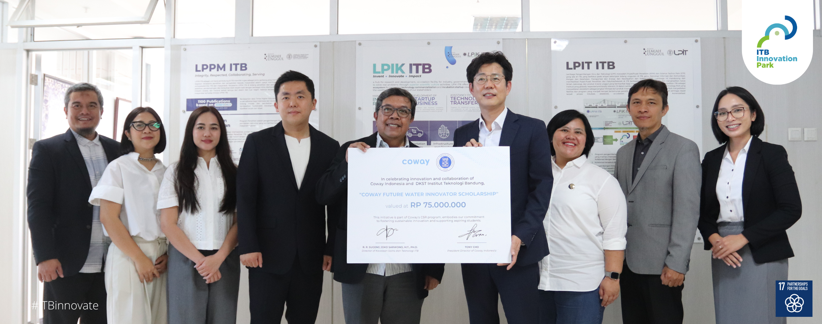Coway CSR Program for ITB: Scholarship and Product Donation